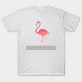 PINK FLAMINGO WADING T-Shirt